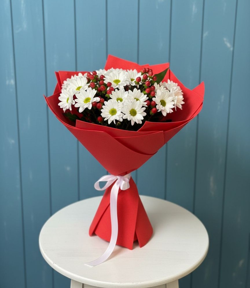 Букет цветов из: Хризантемы в Староюрьево