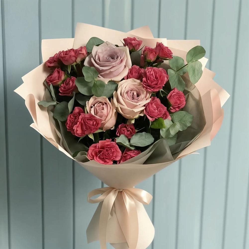 Букет цветов из: Гвоздики и Розы в Староюрьево
