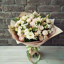 Букет цветов из:  Альстромерии, Розы и Хризантемы #REPLACE_PRED# Староюрьево