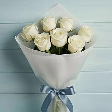 Букет 7 Белых роз Эдлесс Лав #REPLACE_PRED# Староюрьево