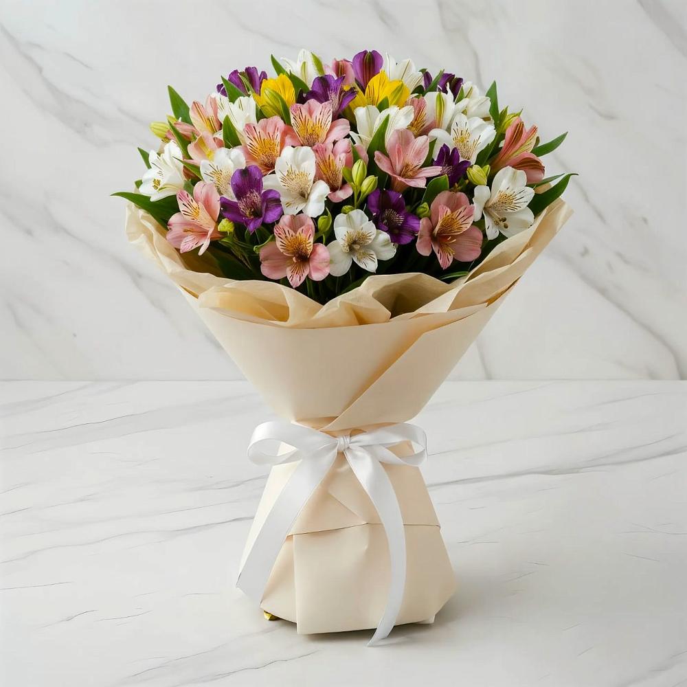 Букет цветов из: Альстромерии в Староюрьево