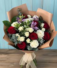 Букет цветов из:  Розы и Альстромерии в Староюрьево