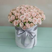 Цветочная композиция из Розы в шляпной коробке в Староюрьево