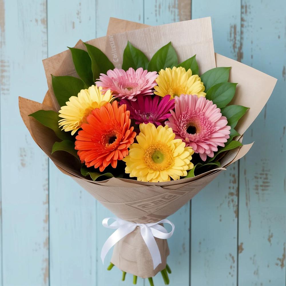 Букет цветов из: Герберы в Староюрьево