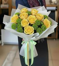 Букет цветов из:  Хризантемы и Розы в Староюрьево