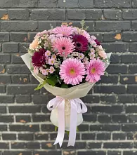 Букет цветов из:  Герберы и Хризантемы в Староюрьево