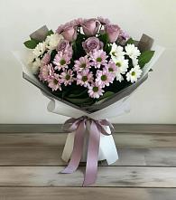 Букет цветов из:  Хризантемы и Розы в Староюрьево