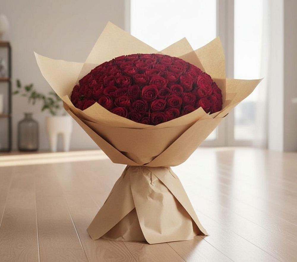 Букет 101 Красная роза в Староюрьево