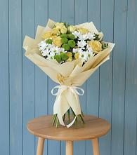 Букет цветов из:  Хризантемы и Розы в Староюрьево