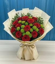 Букет цветов из:  Розы и Хризантемы в Староюрьево