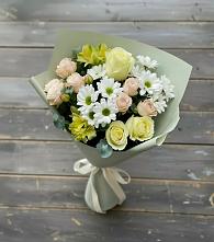 Букет цветов из:  Альстромерии, Розы и Хризантемы в Староюрьево