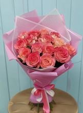 Букет 15 Розовых роз Равель в Староюрьево