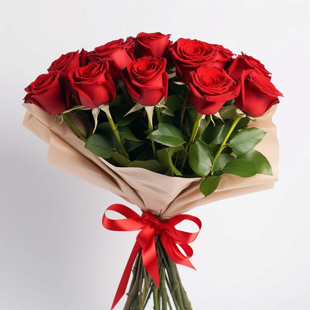 Букет 11 Красных роз Эдлесс Лав в Староюрьево