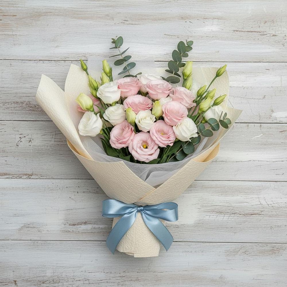 Букет цветов из: Лизиантусы в Староюрьево